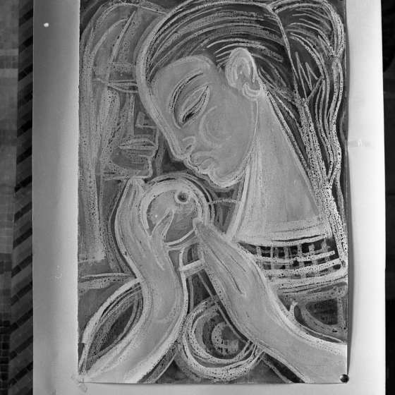 Maria Wlazłowska portrety akwarelowe, 1966 [X/25/190]