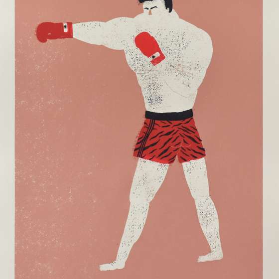 Tiger, 100x70 cm, serigrafia     