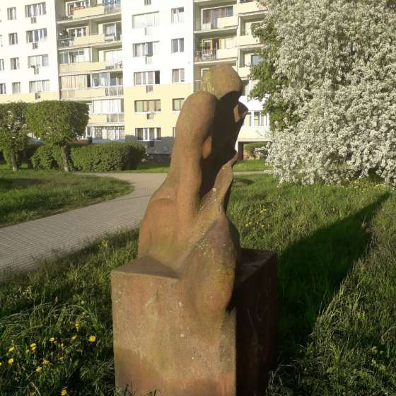Rzeźba „Futerał”, Gdańsk Żabianka, Swietłana Zerling