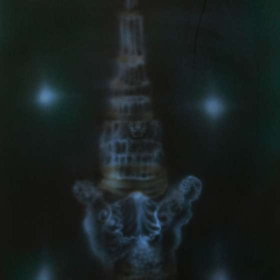 Cherez le mage; Naczynie, akryl tusz kreślarski, na pł., 40×30 cm, 2021