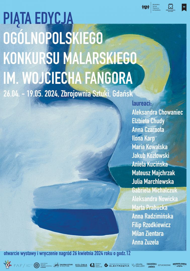 Wystawa prac laureatów 5. Ogólnopolskiego Studenckiego Konkursu Malarskiego im. W. Fangora