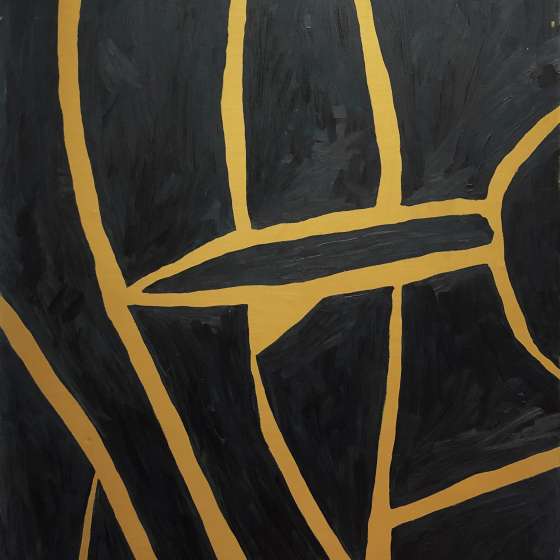 Paradoksalnie, życie wciąż zaskakuje mnie, albo nie; Kintsugi, 120x80 cm, 2019