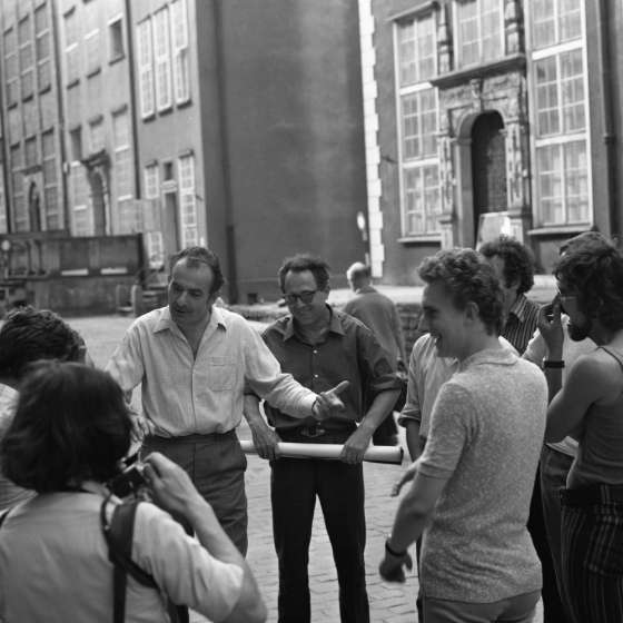 Plener malarski studentów szkół plastycznych krajów nadbałtyckich „FART 72”, na zdjęciu: Władysław Jackiewicz, Bohdan Borowski, 1972  [II/120/4]