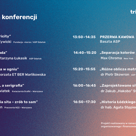 Trisity###5 – Konferencja Sitodrukowa - 2