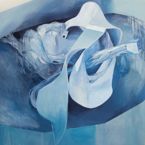 Serce, akryl na płótnie, 120x115cm, 2023