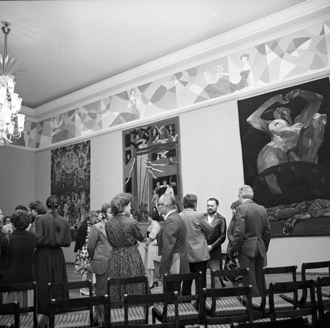 Odsłonięcie gobelinów w Filharmonii Pomorskiej w Bydgoszczy