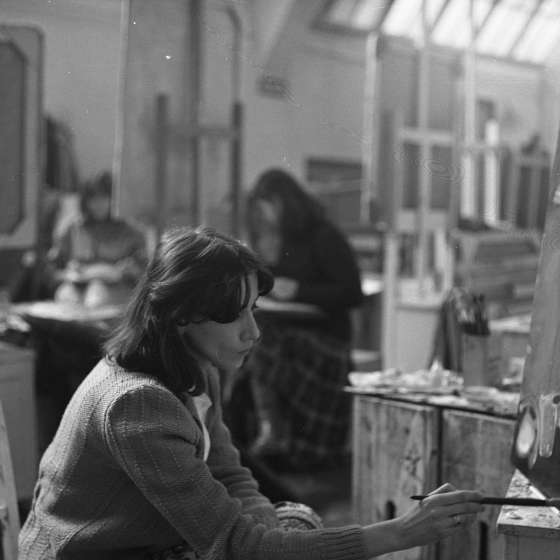 W pracowni malarstwa, 1982-1984 [II/181/7]