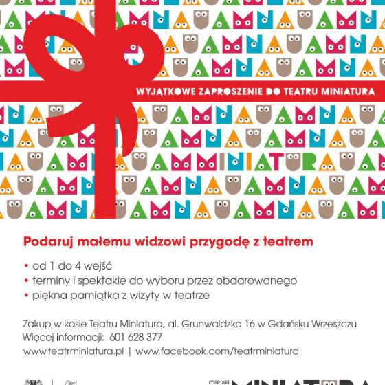 Identyfikacja wizualna Miejskiego Teatru Miniatura; Gdańsk | źródło: https://www.teatrminiatura.pl/