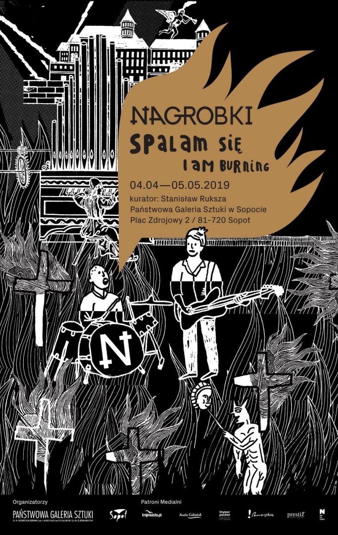 NAGROBKI „SPALAM SIĘ” – wystawa Macieja Salamona i Adama Witkowskiego 