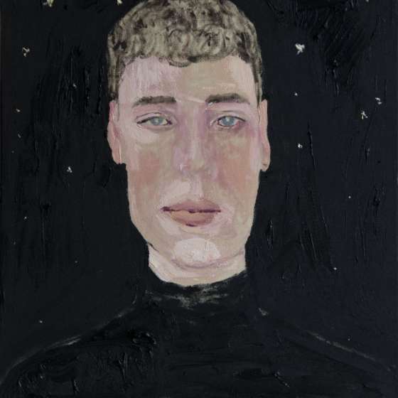 portret marcinka, olej na płótnie, 40x35 cm