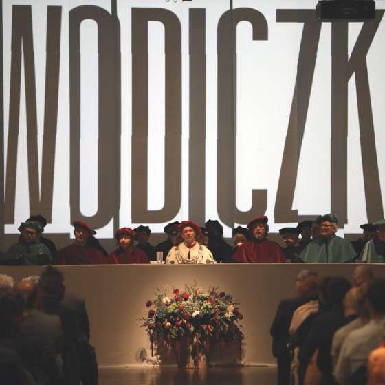Uroczystość nadania artyście Krzysztofowi Wodiczce tytułu doktora honoris causa