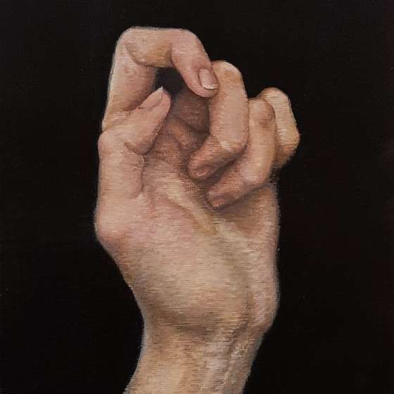 Bez tytułu, Technika olejna, 18x24 cm, 2020