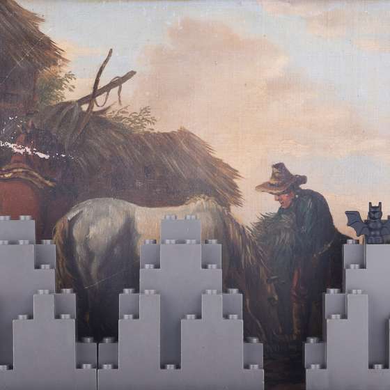 Dom rodzinny. Nostalgia w walce z funkcją; Batman, fotografia cyfrowa, wydruk, 16,2×21 cm, 2021