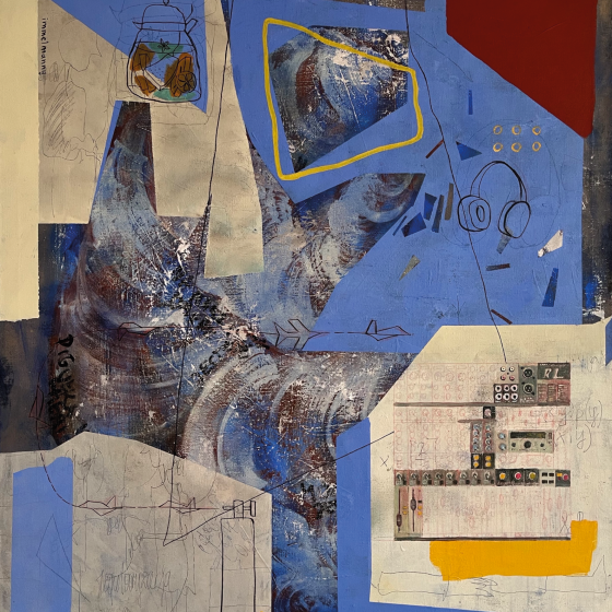 Immelmanny, 120x140 cm, technika mieszana na płótnie, 2023-2024