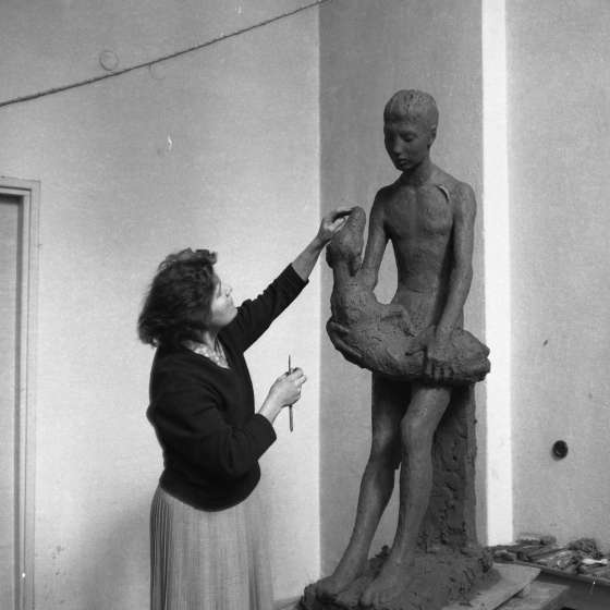 A. Pietrowiec – chłopiec z pieskiem, 1961 [X/126/536]