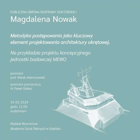 Publiczna obrona rozprawy doktorskiej Magdaleny Nowak