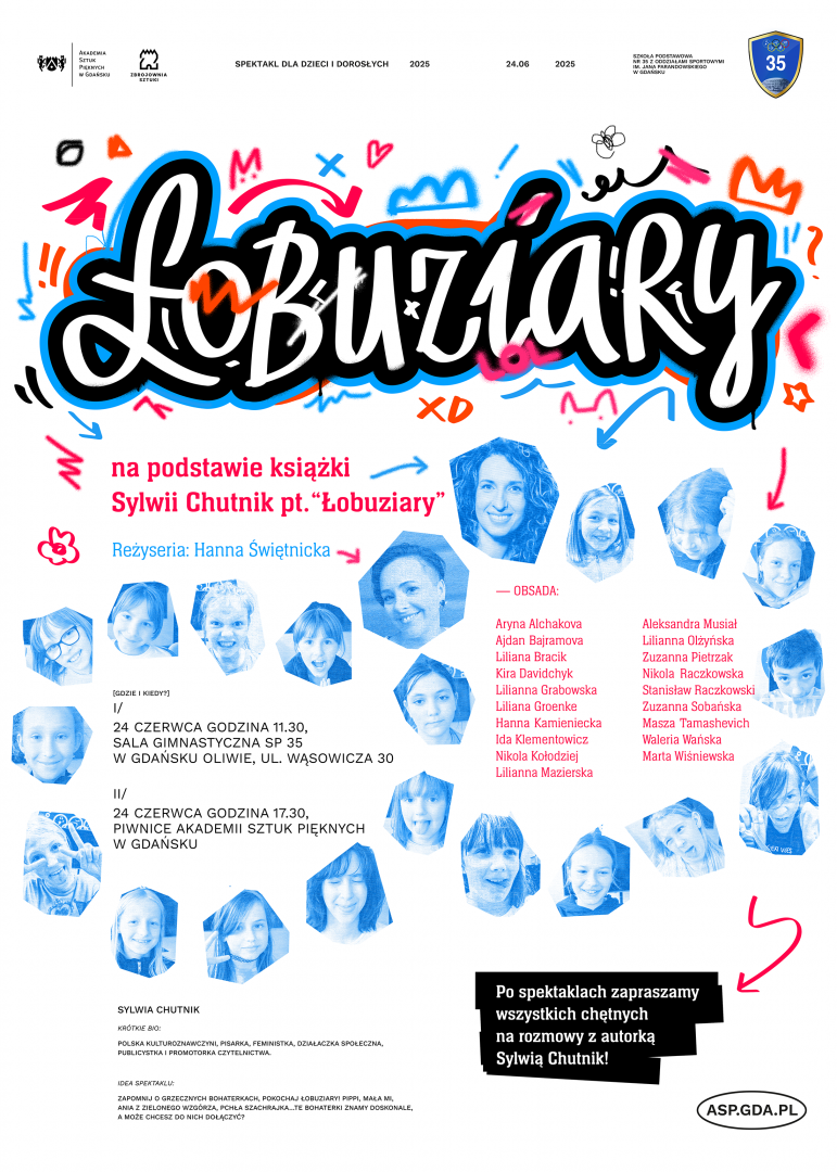 Spektakl “Łobuziary z 35-tej” na podstawie książki Sylwii Chutnik pt. “Łobuziary”
