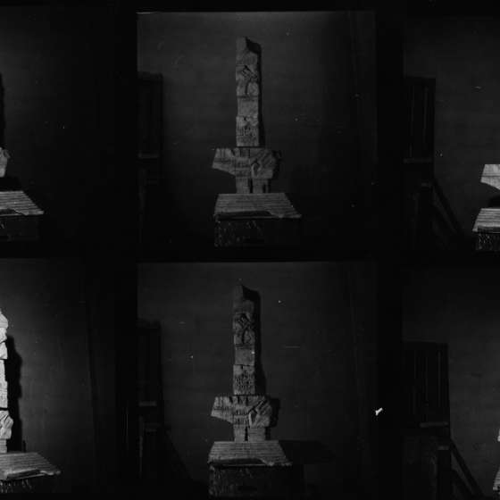 Model pomnika - różne ujęcia; 1964-1966; I/A/3/6