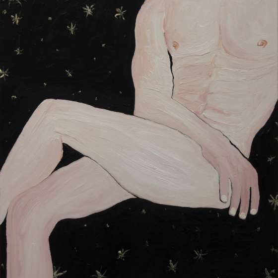 autoportret, olej na płótnie, 80x70 cm