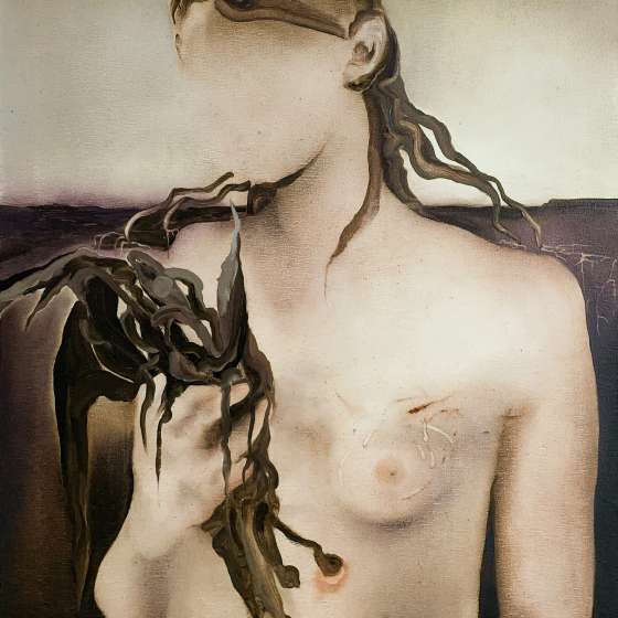 Kwiaty za które się wstydziła, 2021, olej na płótnie, 70×60 cm