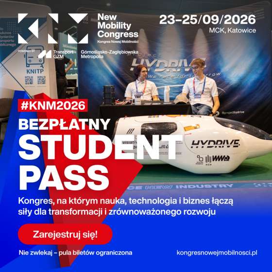 Kongres Nowej Mobilności 2026 i Deep Tech Transformation Forum z bezpłatnymi Student PASS - 3