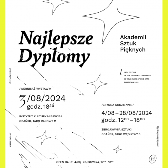 15. edycja wystawy Najlepsze Dyplomy Artystyczne Akademii Sztuk Pięknych 2023 - 1