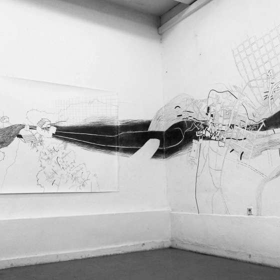 Dokumentacja wystawy indywidualnej pt. „Line of Displacement”, Galeria 5PR UAP, 2019