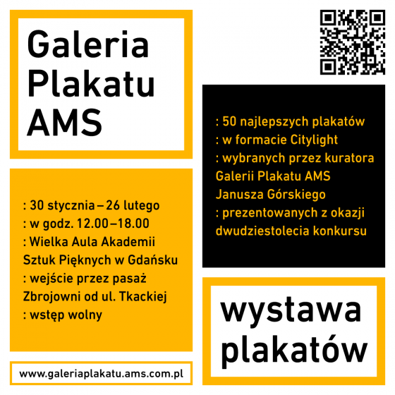 20 lat Galerii plakatu AMS. 50 najlepszych plakatów wybranych przez kuratora Janusza Górskiego