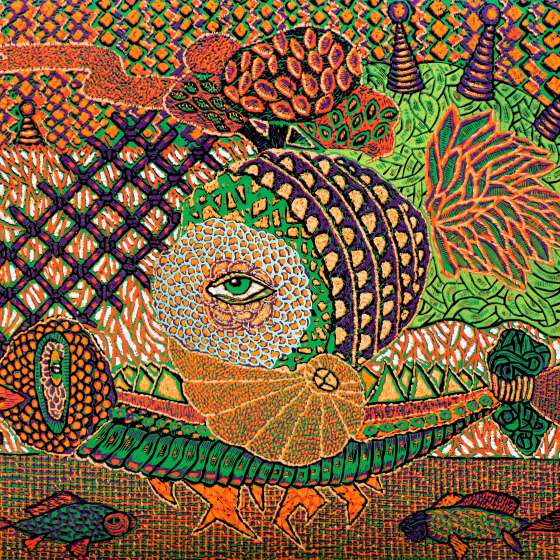 Perełka, linoryt kol., 65x95 cm, 2017