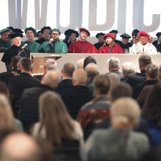 Uroczystość nadania artyście Krzysztofowi Wodiczce tytułu doktora honoris causa