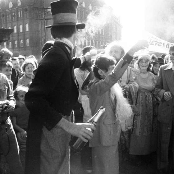 Juwenalia studenckie w Gdańsku, studenci PWSSP, ul. Długa [II/127/23]