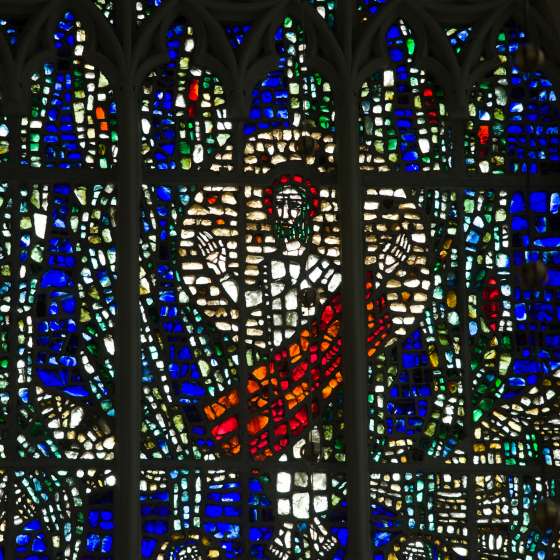 Witraż - okno prezbiterium Kościoła św. Józefa; Gdańsk