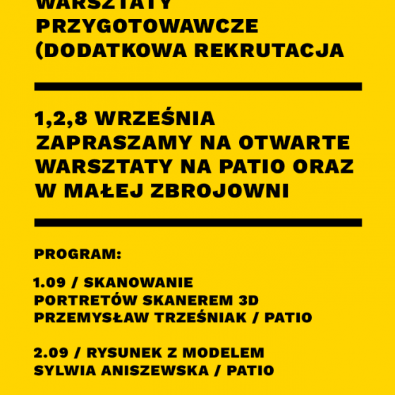 Warsztaty przygotowawcze (rekrutacja wrześniowa)