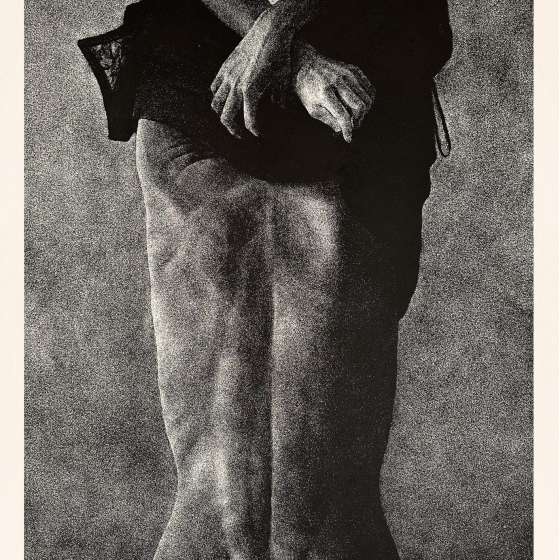 Agnieszka Lech-Bińczycka, Epifania ciała IV, 2023, intaglio, 100×70cm  