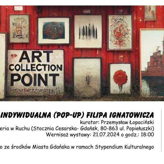 SKUP SZTUKI, WYSTAWA INDYWIDUALNA (POP-UP) Filipa Ignatowicza