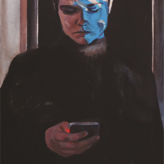 Dominik, akryl na płótnie, 100x60 cm, 2021