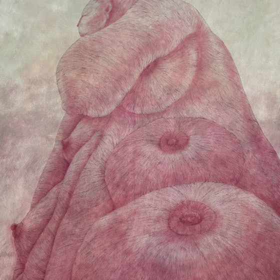 Karmicielka, 160x130 cm