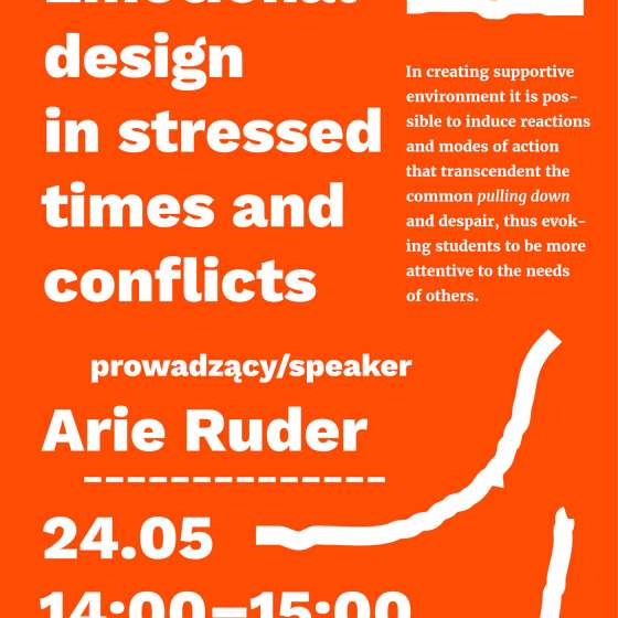 Emotional design in stressed times and conflicts | Arie Ruder 