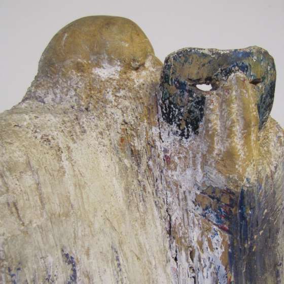 Szara eminencja, drewno polichromowane, 2000