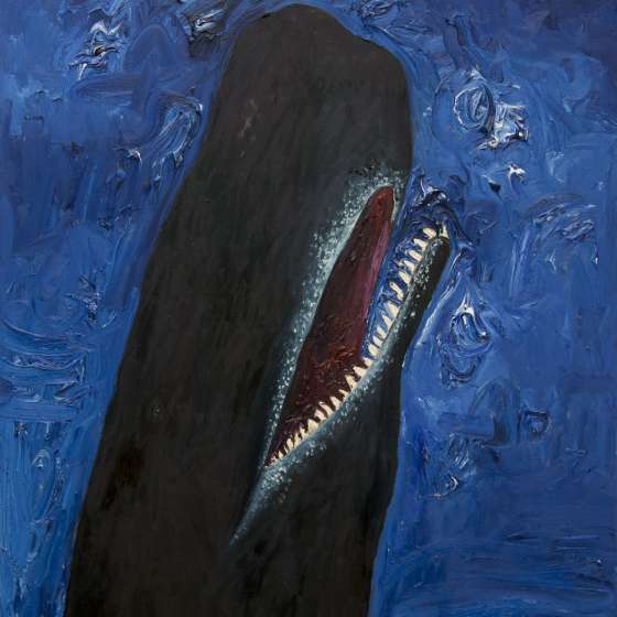 sperwhale, olej na płótnie, 130x100 cm 