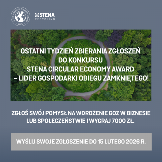 Nabór do konkursu Stena Circular Economy Award - 1