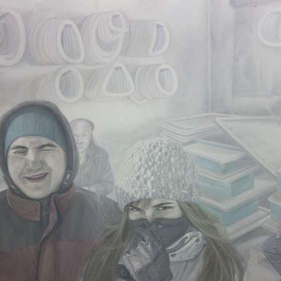 31 grudzień 2014 r., olej na płótnie, 100x120cm, 2015