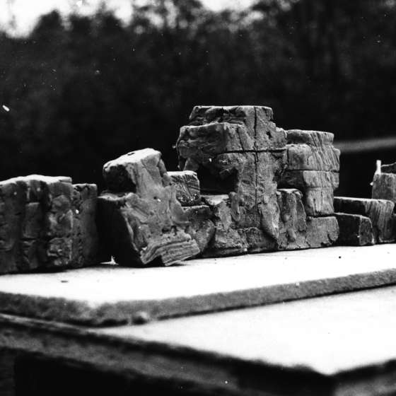 Projekt Cmentarza Poległych Obrońców Westerplatte, jeden z wariantów Patoka; 1986-1987; I/A/8/9