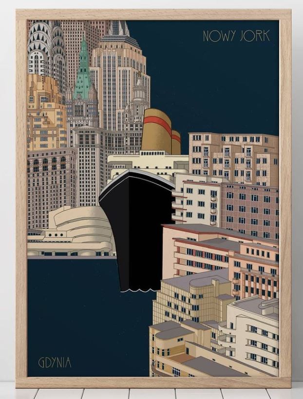  100 lat Portu Gdynia w ilustracjach naszego studenta, Jana Rutki 