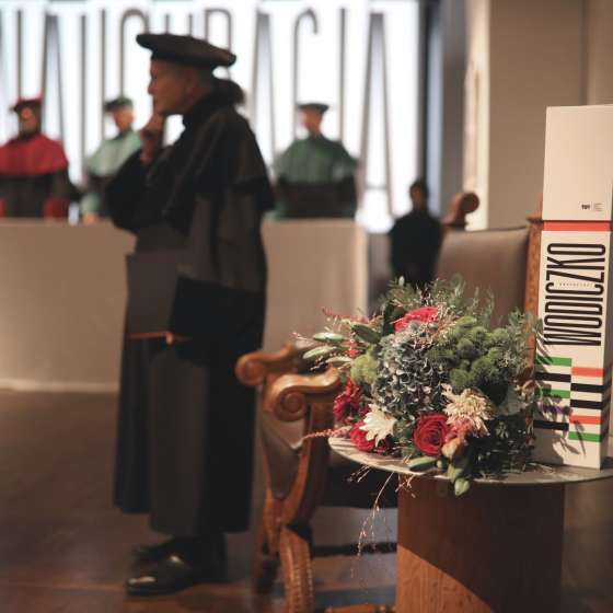 Uroczystość nadania artyście Krzysztofowi Wodiczce tytułu doktora honoris causa