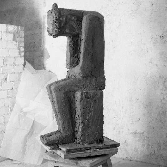 Janina Stefanowicz – rzeźba, gips, 1964 [X/75/120] 