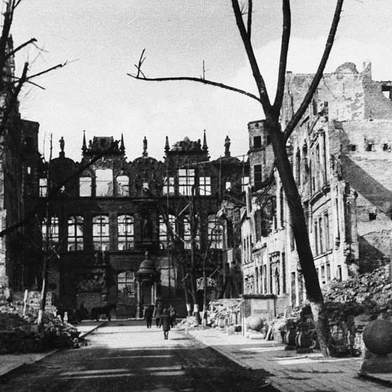 Wielka Zbrojownia przed odbudową, Gdańsk, lata 40. [III/226/9] 