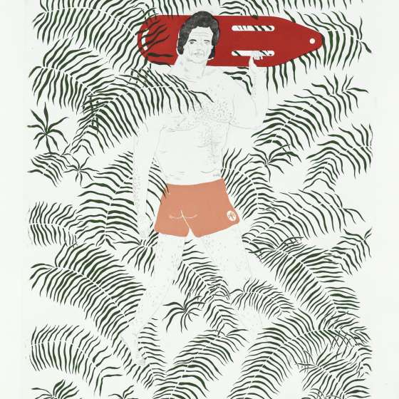 Mitch-akwaforta+serigrafia, 50x70 cm