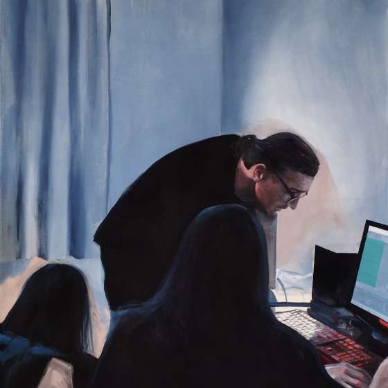 Luty, akryl na płótnie, 135x155 cm, 2022