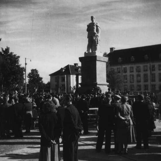 Pomnik Wdzięczności Armii Radzieckiej - odsłonięcie; Koszalin; 1954; I/A/1/38